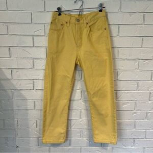 Levi’s Premium Fresh Yellow Cherry Tab 501 Jeans Women’s 26”x26”